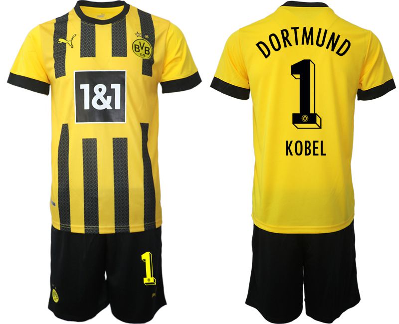 Men 2022-2023 Club Borussia Dortmund home yellow 1 Soccer Jersey